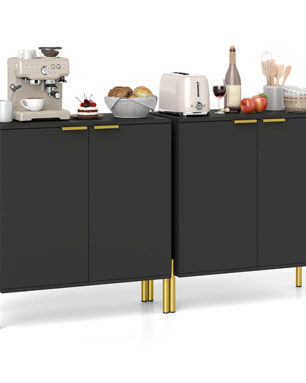 Buffet Giantex avec Rangement, Buffet de Cuisine à 2 Portes avec Armoire de Rangement