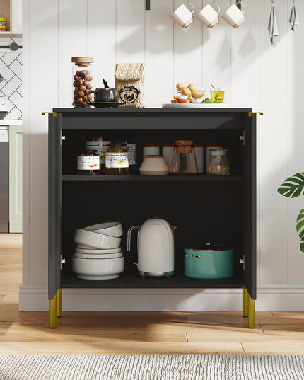 Buffet Giantex avec Rangement, Buffet de Cuisine à 2 Portes avec Armoire de Rangement