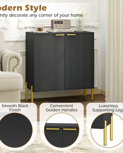 Buffet Giantex avec Rangement, Buffet de Cuisine à 2 Portes avec Armoire de Rangement