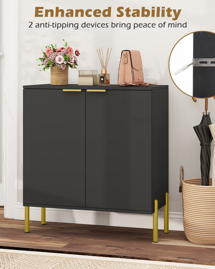 Buffet Giantex avec Rangement, Buffet de Cuisine à 2 Portes avec Armoire de Rangement