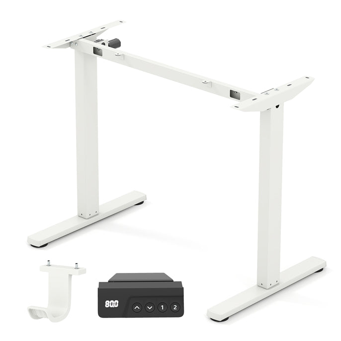 Pieds de bureau réglables électriques Giantex pour plateau de 100 à 120 cm