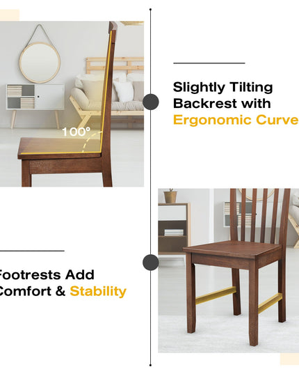 Set of 4 Dining Room Side Chair - Giantex
