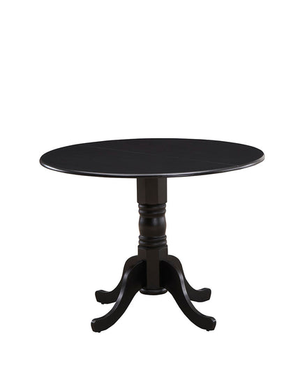 Giantex Wooden Dining Table, Dining Table with 40" D Round Tabletop & Curved Trestle Legs