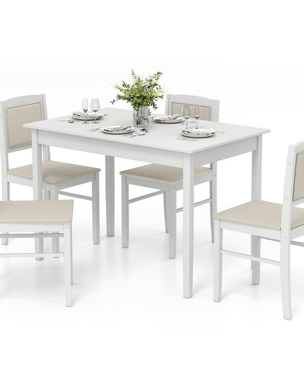 Giantex 5-Piece Dining Table Set for 4 - Breakfast Nook Table Set with Kitchen Table