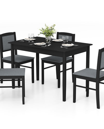 Giantex 5-Piece Dining Table Set for 4 - Breakfast Nook Table Set with Kitchen Table