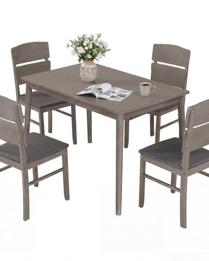 Giantex Ensemble table et 4 chaises de salle à manger 5 pièces