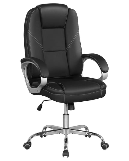 Chaise de bureau Giantex en cuir réglable en hauteur avec roulettes pivotantes à 360°