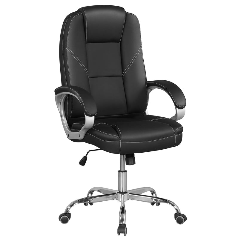 Chaise de bureau Giantex en cuir réglable en hauteur avec roulettes pivotantes à 360°