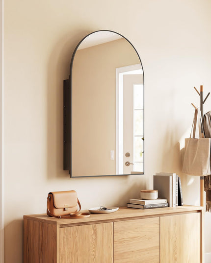 Giantex Medicine Cabinet for Bathroom with Arched Mirror