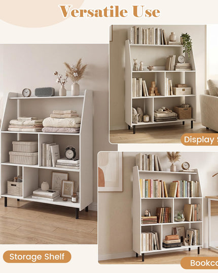 Giantex 5 Cube Storage Organizer with Adjustable Feet & Sturdy Support Legs