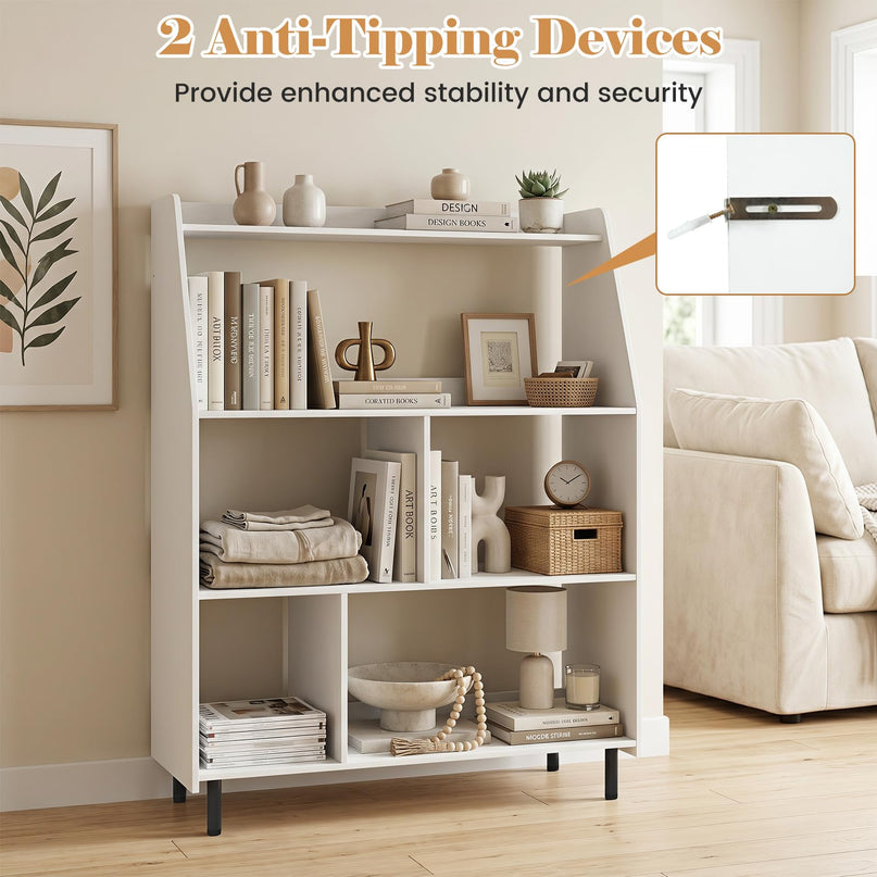 Giantex 5 Cube Storage Organizer with Adjustable Feet & Sturdy Support Legs
