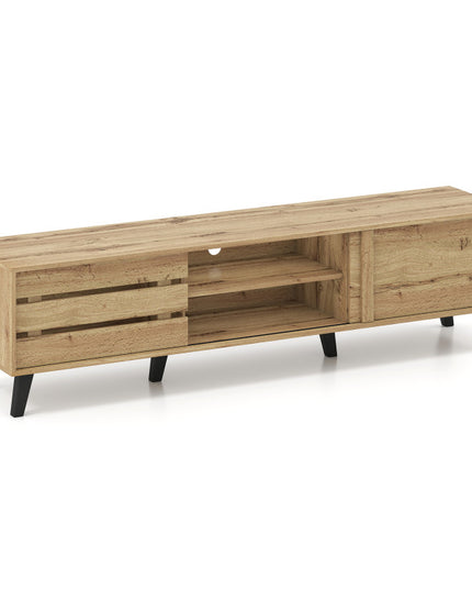 Giantex Mid Century Modern TV Stand for 65-80 Inch TV