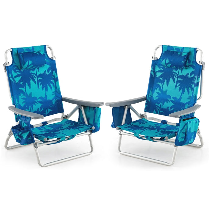 Giantex Beach Chair 2-Pack Sling Camping Chair