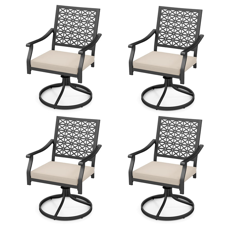 Giantex 2 or 4 Pack Swivel Outdoor Chairs, Patio Dining Rocking Chairs
