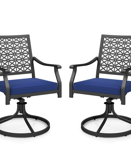 Giantex 2 or 4 Pack Swivel Outdoor Chairs, Patio Dining Rocking Chairs