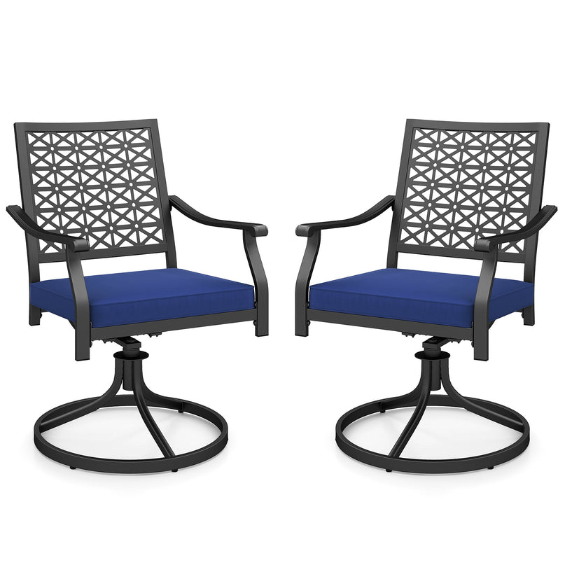Giantex 2 or 4 Pack Swivel Outdoor Chairs, Patio Dining Rocking Chairs