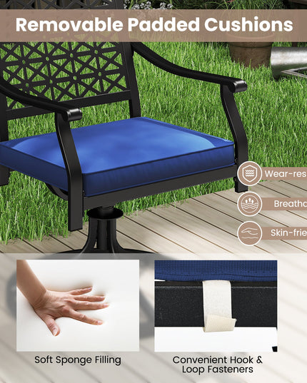 Giantex 2 or 4 Pack Swivel Outdoor Chairs, Patio Dining Rocking Chairs