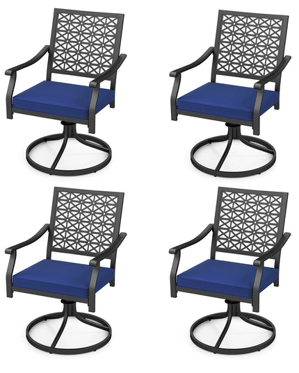 Giantex 2 or 4 Pack Swivel Outdoor Chairs, Patio Dining Rocking Chairs