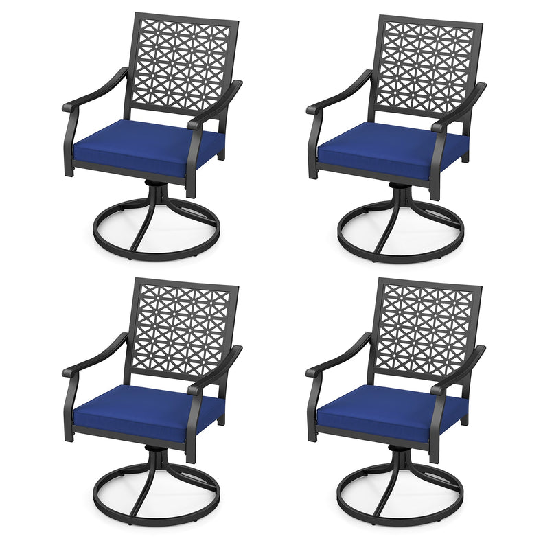 Giantex 2 or 4 Pack Swivel Outdoor Chairs, Patio Dining Rocking Chairs