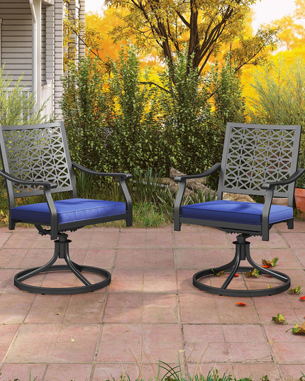Giantex 2 or 4 Pack Swivel Outdoor Chairs, Patio Dining Rocking Chairs
