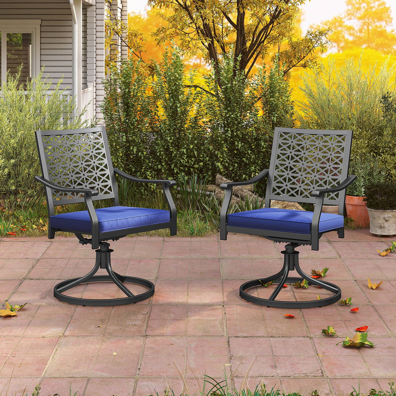 Giantex 2 or 4 Pack Swivel Outdoor Chairs, Patio Dining Rocking Chairs