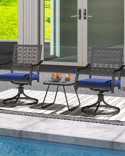 Giantex 2 or 4 Pack Swivel Outdoor Chairs, Patio Dining Rocking Chairs