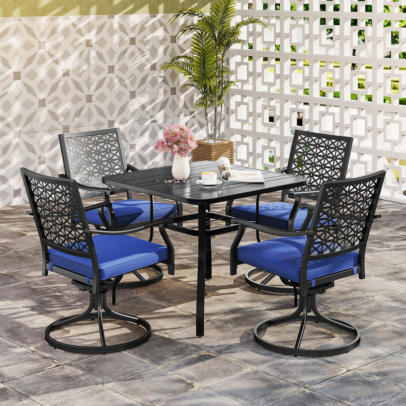 Giantex 2 or 4 Pack Swivel Outdoor Chairs, Patio Dining Rocking Chairs