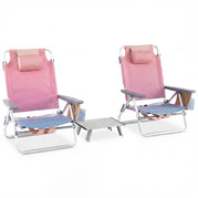 Rose / Lot de 2 chaises