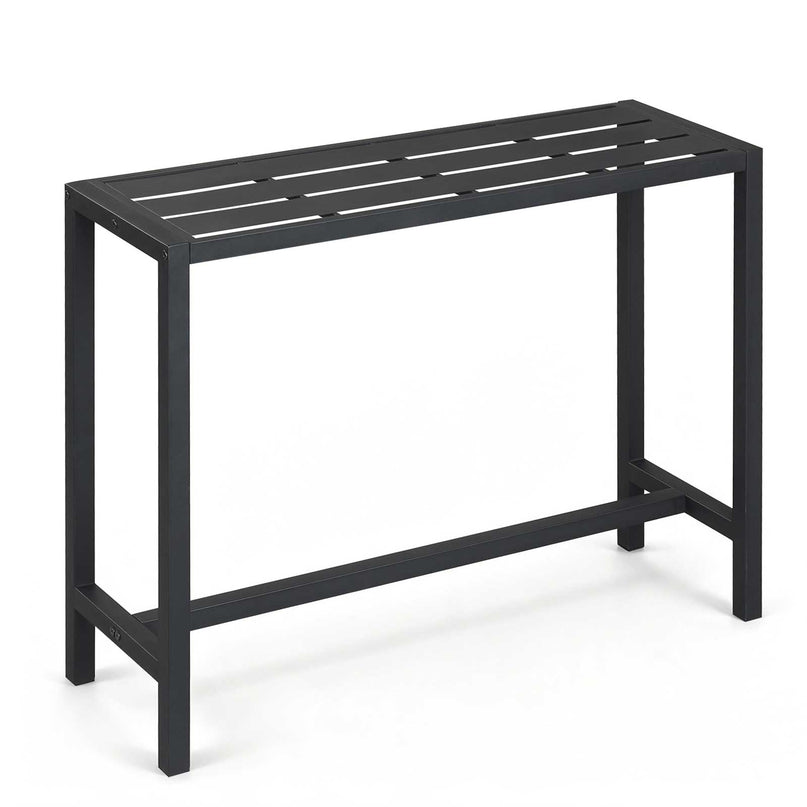 Giantex Outdoor Rectangle Bar Table with Counter Height