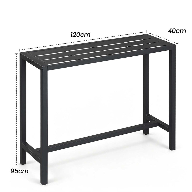 Giantex Outdoor Rectangle Bar Table with Counter Height