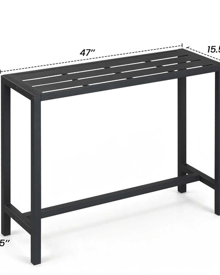 Table de bar rectangulaire d'extérieur Giantex à hauteur de comptoir