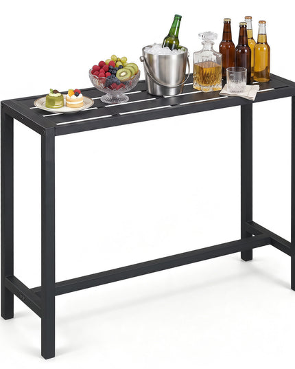 Table de bar rectangulaire d'extérieur Giantex à hauteur de comptoir