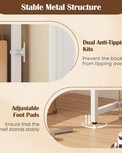 Giantex 2-Tier Desk Hutch Dorm with Pegboard for up to 32" Computer Monitor