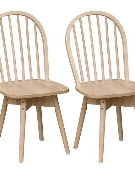 Giantex Windsor Dining Chairs Farmhouse Swivel Kitchen Chairs with Spindle Back Set of 2/4