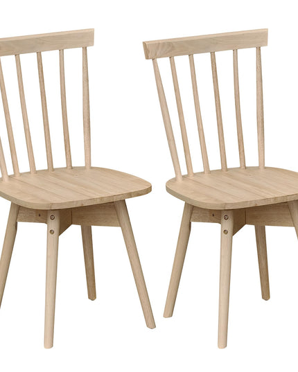 Giantex Windsor Dining Chairs Set of 2/4 with Swivel Seat & Spindle Back