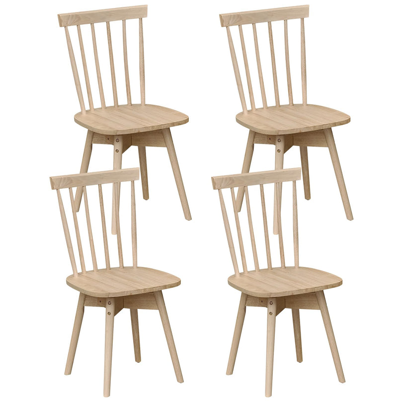 Giantex Windsor Dining Chairs Set of 2/4 with Swivel Seat & Spindle Back