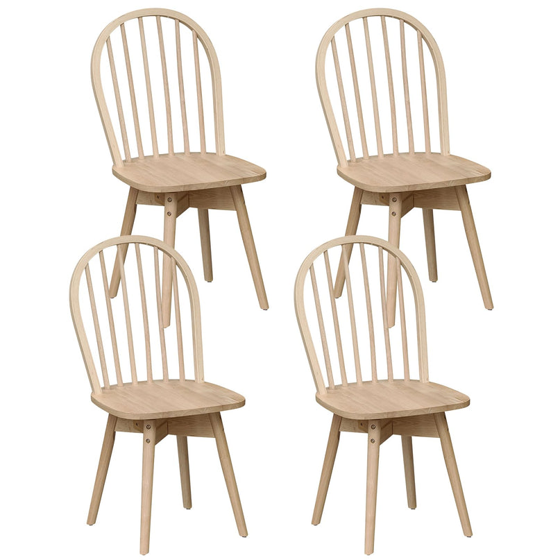 Giantex Windsor Dining Chairs Farmhouse Swivel Kitchen Chairs with Spindle Back Set of 2/4