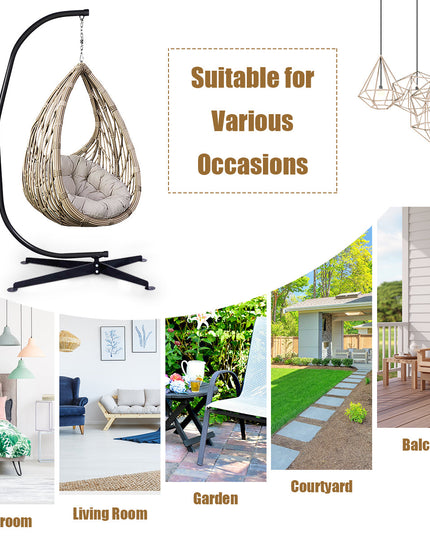 Giantex Hammock Chair Stand, Hanging Chair Stand, C Stand for Hanging Chair