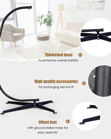 Giantex Hammock Chair Stand, Hanging Chair Stand, C Stand for Hanging Chair