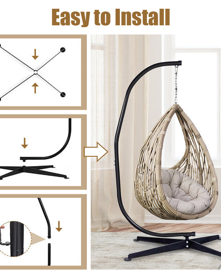 Giantex Hammock Chair Stand, Hanging Chair Stand, C Stand for Hanging Chair
