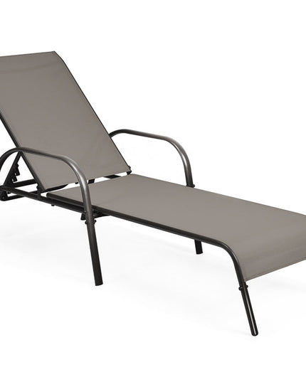 Giantex Adjustable Patio Chaise Lounge, Outdoor Folding Lounge Recliner Chairs