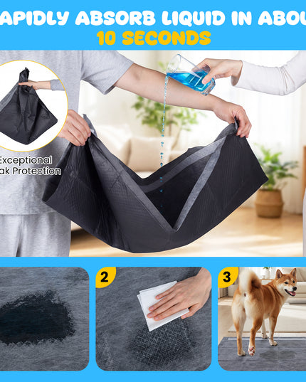 Giantex 150-Pack 36" x 24" Charcoal Dog Pee Pads for Medium & Large Dogs