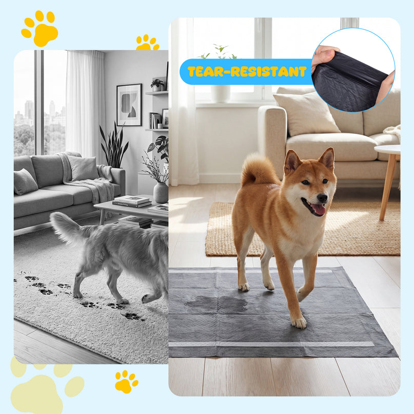 Giantex 150-Pack 36" x 24" Charcoal Dog Pee Pads for Medium & Large Dogs
