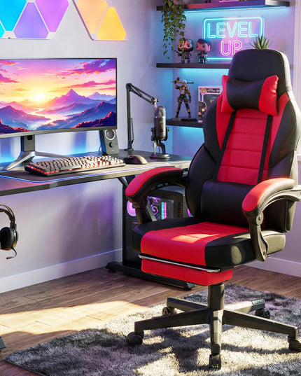 Giantex Height Adjustable 360° Swivel Gaming Chair for Home Office