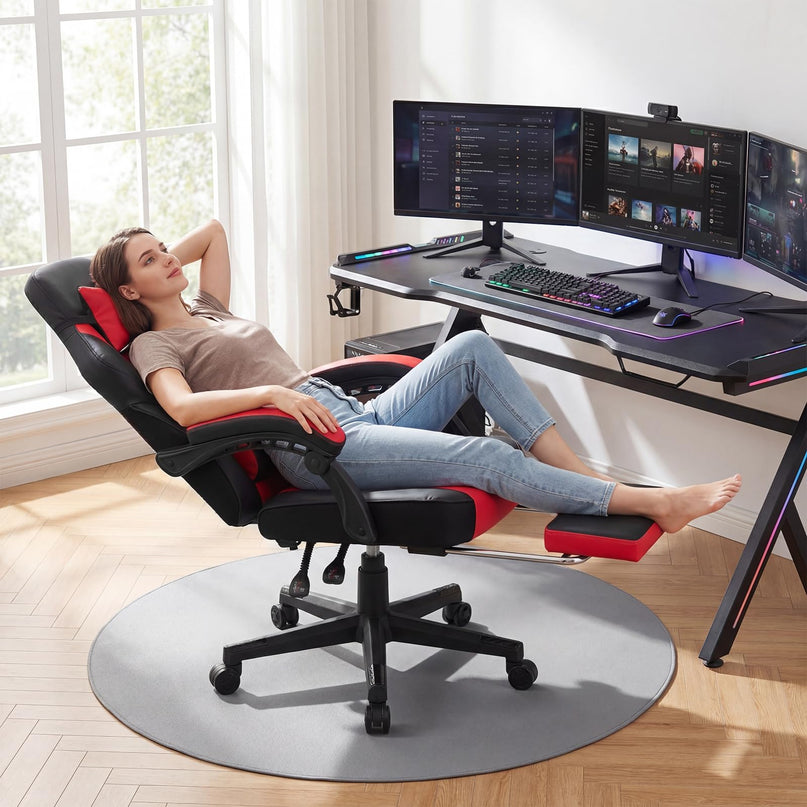 Giantex Height Adjustable 360° Swivel Gaming Chair for Home Office