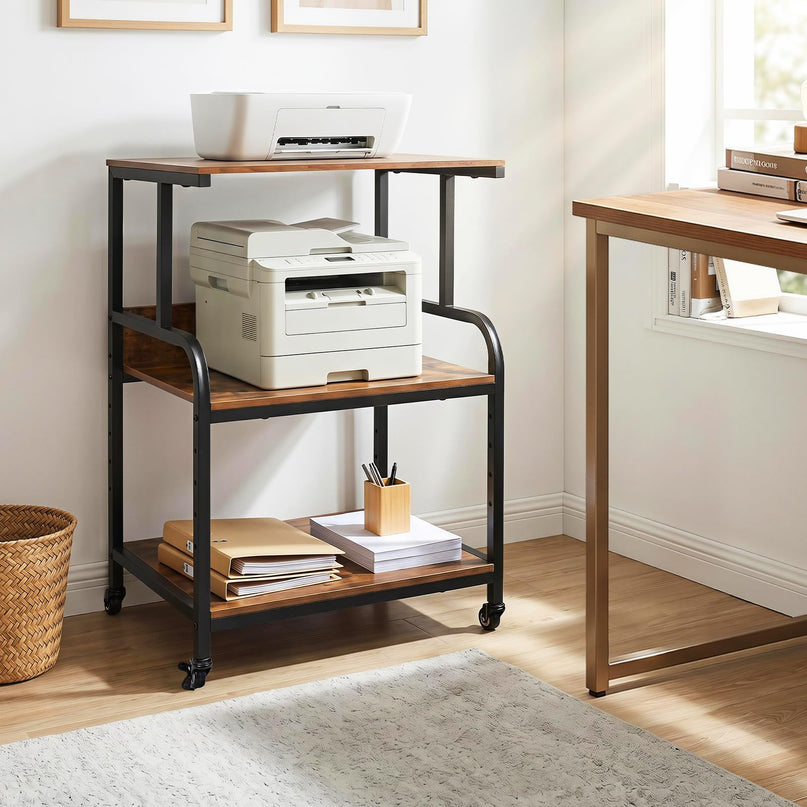 Giantex Rolling Printer Stand with Adjustable Storage Shelf