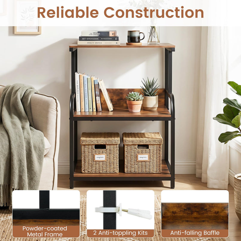Giantex Rolling Printer Stand with Adjustable Storage Shelf