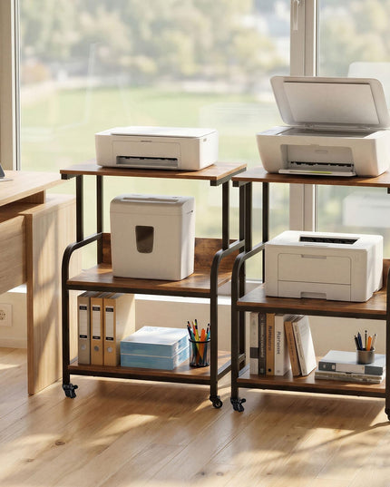 Giantex Rolling Printer Stand with Adjustable Storage Shelf
