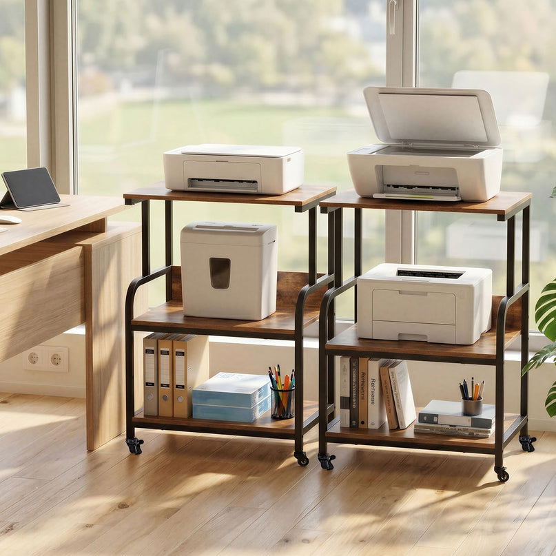 Giantex Rolling Printer Stand with Adjustable Storage Shelf