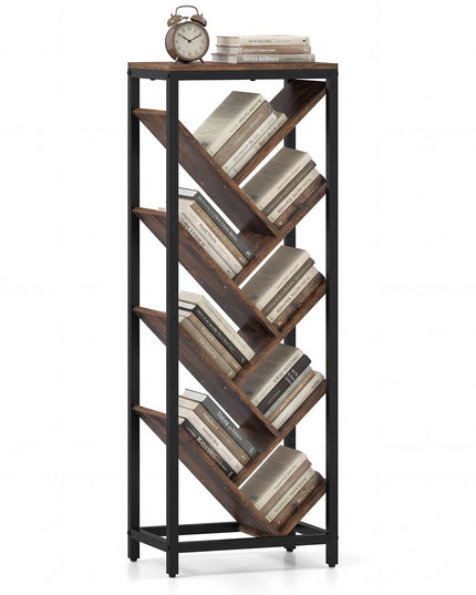 Giantex Tree Bookshelf 9-Tier Floor Standing Bookshelf for Books/CDs
